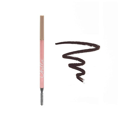 Chella Good Drama Vegan Mascara and Eyebrow Pencil Bundle, Delightful Deep Brown
