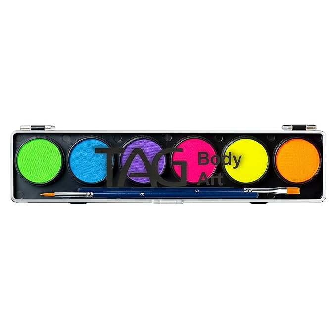 TAG Face & Body Paint - Neon Palette 6 x 10g