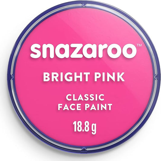 Snazaroo Classic Face and Body Paint, 18.8g (0.66-oz) Pot, Bright Pink