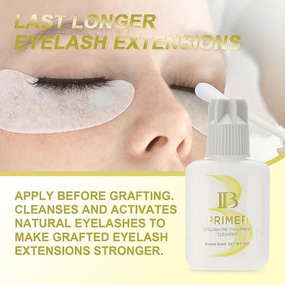 15ml 1 Bottle Banana IB Primer Original Korea Eyelash Extensions IB First For Pre Long False Eyelash Extension Nursing
