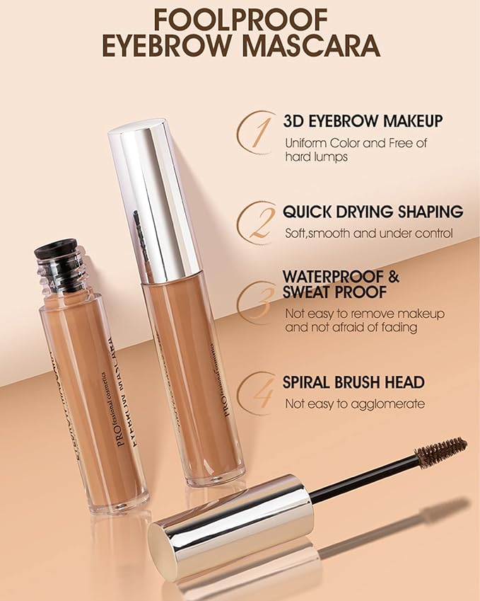Tinted Eyebrow Gel- 1Pcs Long Lasting Waterproof Grey Tinting Eye Brow Glue,Gray Brow Filler,Brow Fast Sculpt,Fill in Eyebrows and Cover White Hairs,Mother's Day Eye Makeup Gift for Women Mother-#13