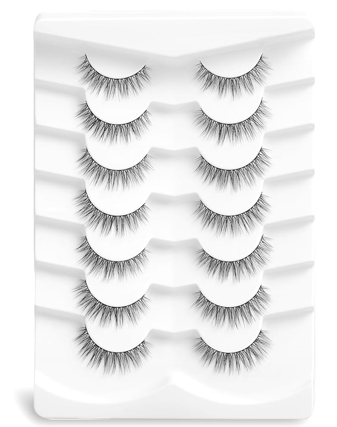 Wispy Eyelashes Natural Look 11mm Thin Band Eyelashes Lightweight False Lashes Natural Eyelashes K72