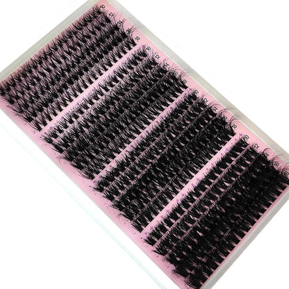 HBZGTLAD Fluffy Cluster Lashes 40D60D80D100D120D Natural Thick Eyelash Clusters D Curl Individual Lashes DIY Eyelashes Extension (40D60D80D100D)