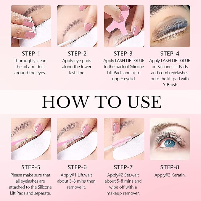 Libeauty Lash Lift Kit Eyelash Perm Kit Professional DIY Lifting Kit for Eyelashes Perming & Curling for Eyelashes at Home & Salon Use