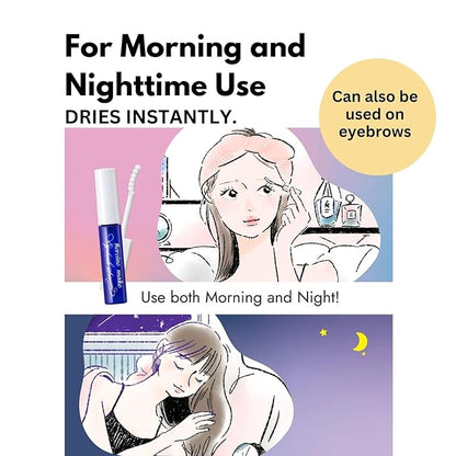 HEROINE MAKE by KISSME Mascara Duo Set | 2 Full-Size - Eyelash Primer EX, Strengthening & Conditioning Treatment + Gentle Eye Makeup Remover for Waterproof Mascara, Fast-Acting Cleanser