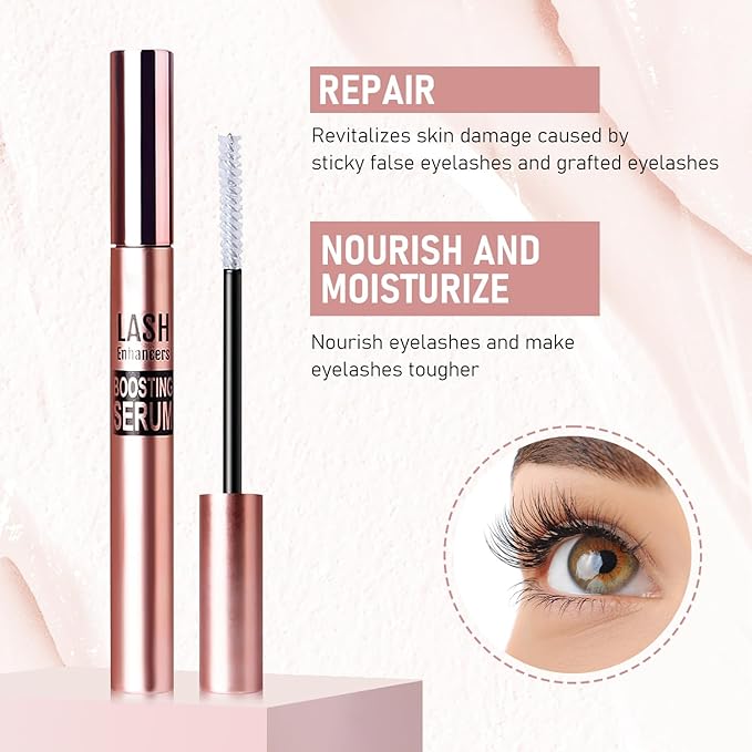 Daislashes Serum, Daislashes Lash Serum, Lash Enhancers Boosting Serum, Eyelash Growth Serum, Daislashes Lash Growth Serum for Longer Thicker Lashes & Brows, Black (2Pcs)