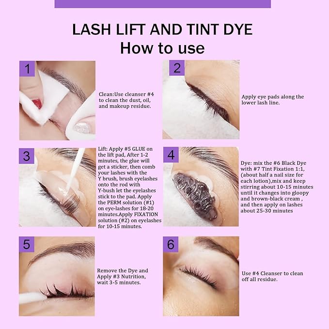 Lash Lift Kit & Brow Lamination Kit, Eyebrow Lamination Kit with Black, Professional Eyelash Lifting Kit, Eyelash Perm Kit with All Tools, Lasts for 8 Weeks, Easy to Use,for Salon & Home