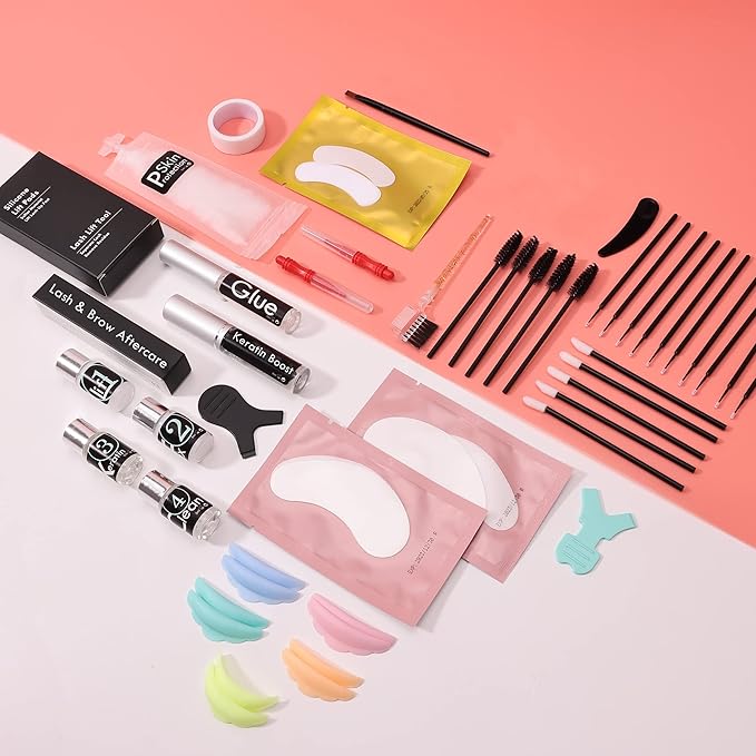 Lash Lift Kit, Lash Lifting and Brow Lamination 2 in 1, DIY Eyelash Perm At Home, Perming Lashes With Strong Glue(lash and eyebrow lift kit)