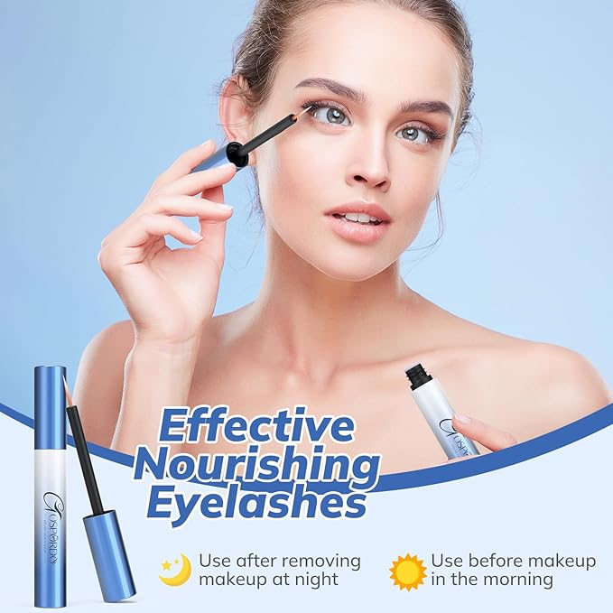 Eyelash Growth Serum - Rapid Eyebrow Growth Serum for Longer, Fuller Thicker Looking Lashes. Lash Serum for Natural Lashes or Lash Extensions & Brows 4.5ML