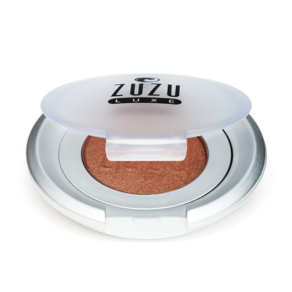 Zuzu Luxe Mineral Eyeshadow (Sahara - Copper Brown/Warm Shimmer), Richly pigmented, velvety smooth formula. Natural, Paraben Free, Vegan, Gluten-free, Cruelty-free, Non GMO,0.07 oz