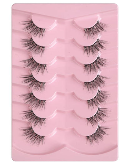 Half Lashes Natural Lashes Wispy Lashes Corner Lashes 3/4 False Eyelashes Natural Half Eyelashes W18