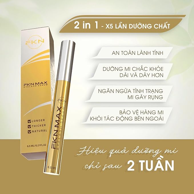 FKN Max Eyelash Growth Serum, Lash Enhancing Formula, Gift for Special Occasion, Birthday, Christmas, Wedding