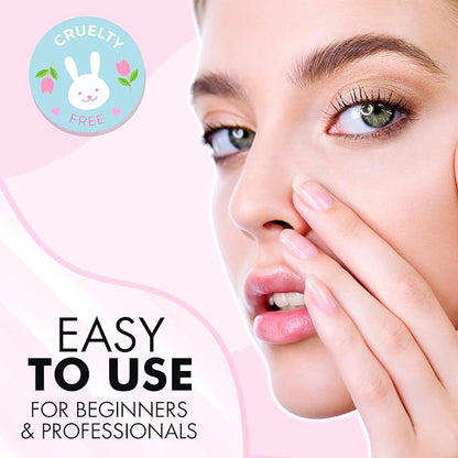 Lash Lift Kit & Eyebrow Lamination Kit, 2-in-1 Solution, At Home Brow Lamination Kit, Beginner/Professional, Eyelash Lift Kit, Lasts 6-8 Weeks, 15 Applications, DIY Brow + Lash Perm Kit