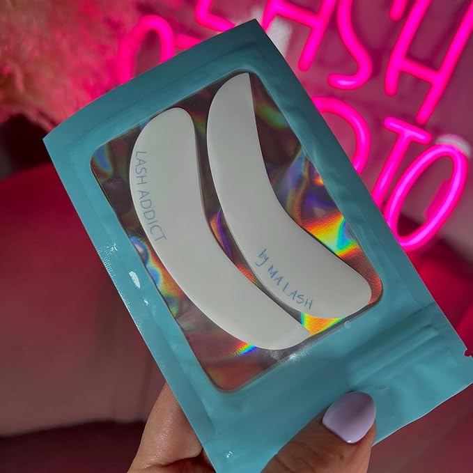Reusable Silicone Eye Pads - Set of 6 (3 Pairs) - Eyelash Extension Under Eye Patches for Lash Lift, Lower Lash Isolation, Sensitive Skin, and Removal - LASH BABE (3 pairs)