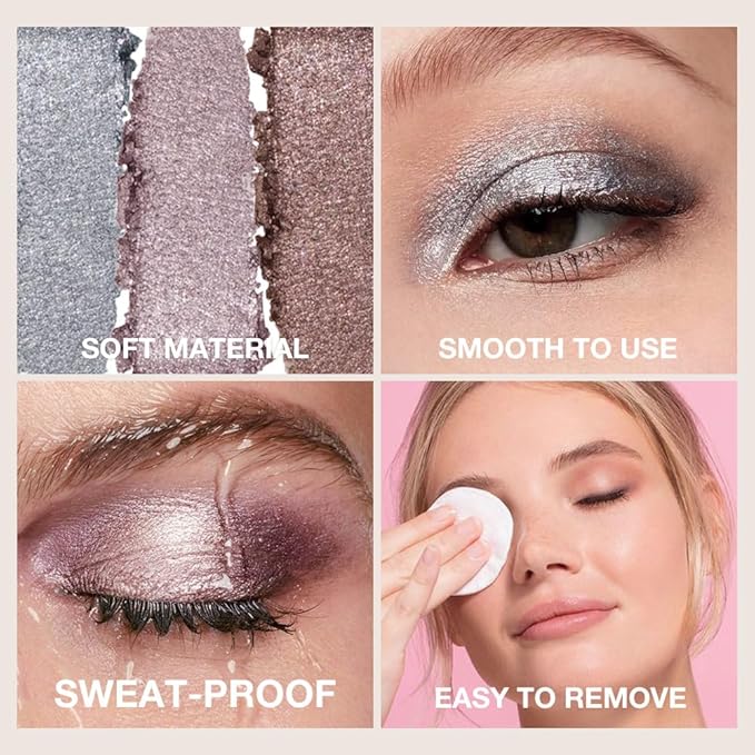 3Pcs Cream Eyeshadow Sticks Sets,Bronze Champagne Taupe Shimmer Matte Pencil Eyeshadow Applicator Stick,Cream Eye Shadow Brightener Stick,Eye Makeup Palette Long Lasting Naturing-Looking