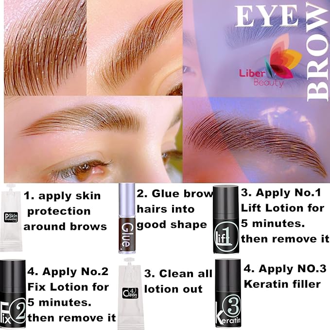 Lash Lift Brow Lamination 2 in 1, Rapid Eyelash and Eyebrow Lifting Kit, DIY Perming Lashes at Home Or Salon Usage Be Eye Voluminous for 6 Weeks about 15 Applications (10ml Lash&Brow Lift Airless