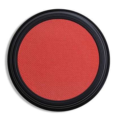Single Red Eyeshadow, Pressed Powder Matte Eye-Shadow Palette Make-up, Blendable Long Lasting High Pigment Red Eye Makeup Halloween Eye Paint & Face Body Paint