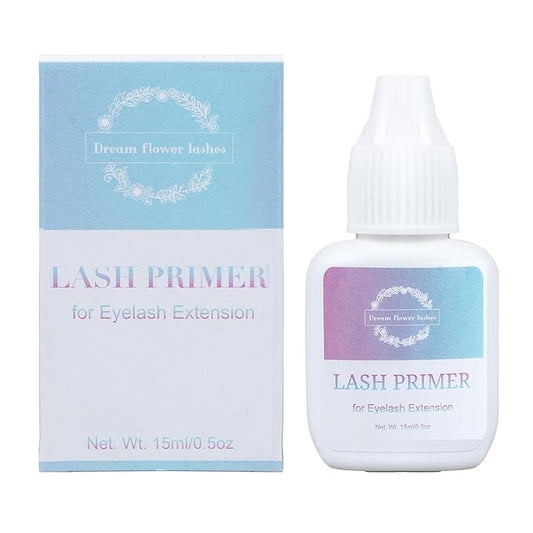 Lash Primer for Eyelash Extensions Increase Adhesive Bonding Power Eyelash Primer Pretreatment for Semi Permanent Lash Extension Ideal for Extend Lash Glue Retention Time 15ml