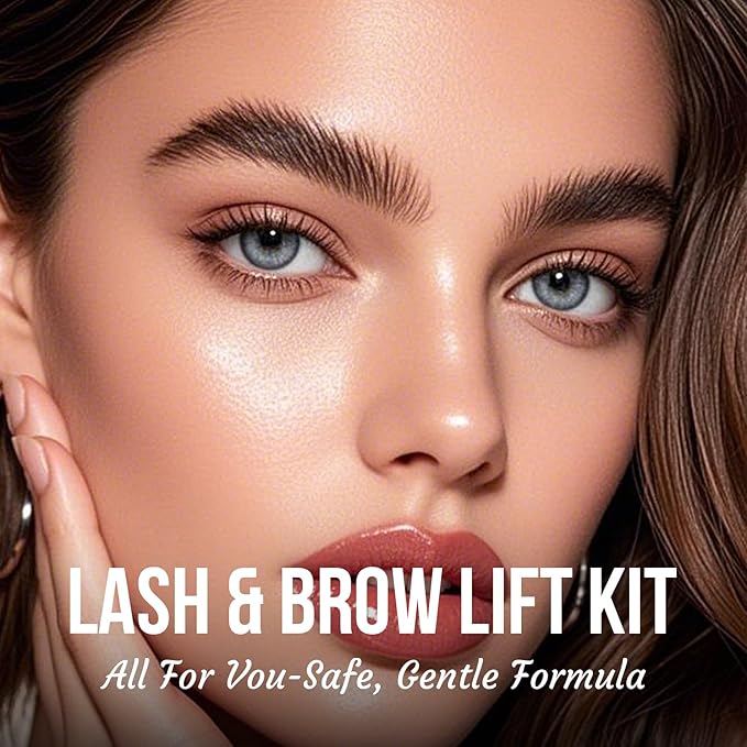 PERMANIA Eyelash Lift Kit, Brow Lamination Kit for Tube Design Easy to Apply for Natural Results Instant Lifting & Curling at Home or Professional Use