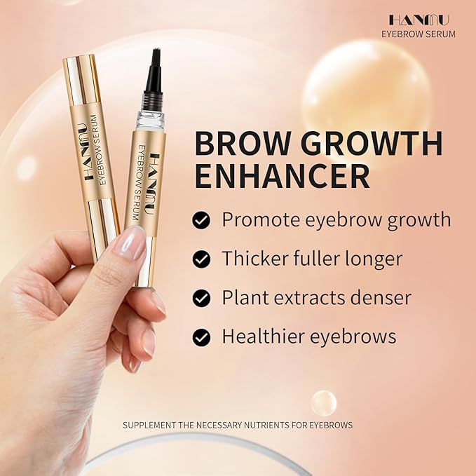 Eyebrow Growth Serum,For Rapid Enhancing Brow Growth Faster,Fuller,Thicker,Non Irritating Eye Brow Serum Enhancer 4ml