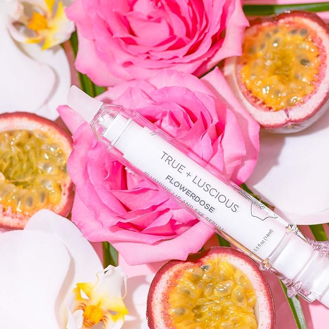 True + Luscious Prep and Prime Duo - Angel Eyes Eyeshadow Primer (Dark) & Flowerdose Moisturizing Lip and Eye Serum