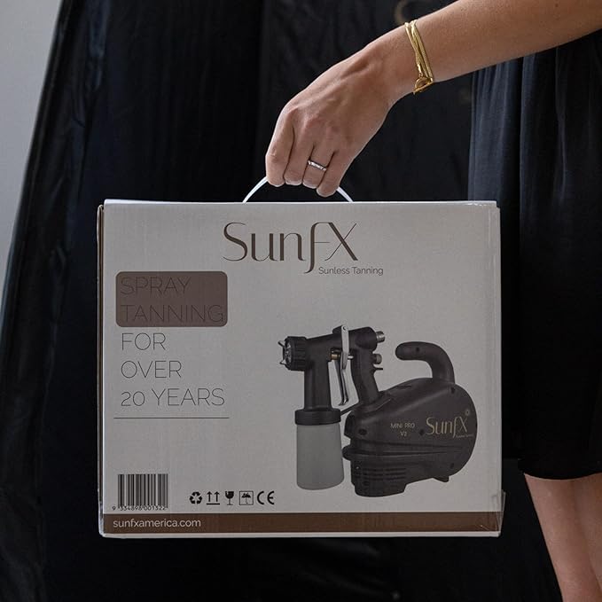 SunFX Pro Mini V2 Professional HVLP Sunless Tanning System | Professional Pop Up Sunless Tanning Booth