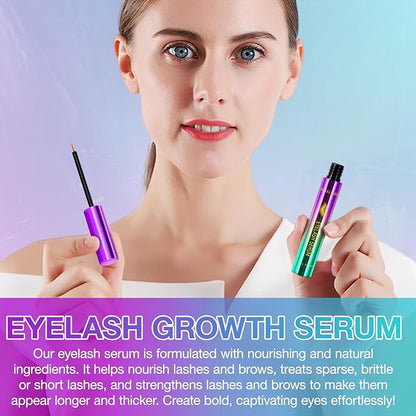 Lash Serum for Eyelash Growth Serum, Eyelash Serum to Grow Lashes, Eye Lash Serum Growth, Lash Enhancing Serum, Thicker, Fuller, Longer, Naturally Beautiful Eyelash, for Sensitive Eyes, Non Irritating