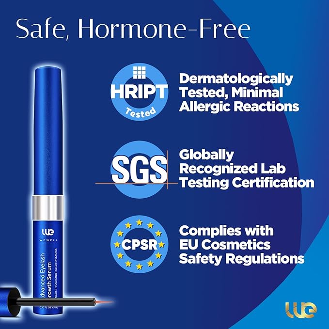 Advanced Eyelash Growth Serum for Lash: Premium Lash Enhancer for Natural Thicker and Longer Lashes – Booster for Enhanced Eyelash Thicknes 3Ml (Deepsea Blue)