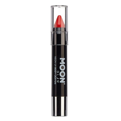 Neon UV Paint Stick Body Crayon for The Face & Body – Intense Red