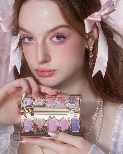Flower Knows Violet Strawberry Rococo Eyeshadow Palette (G01 Starmoon Strawberry, 0.18 Oz)
