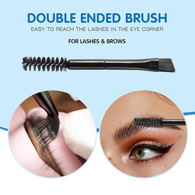 PERMANIA Lash Lift Glue, Eyelash Lifting Adhesives Strong Hold and Perfectly Shaped Eyebrows for Brow Lamination Kit, Lash Lift Balm Bright Colors & Fruity Flavours Fast Drying & Waterproof (Blue)