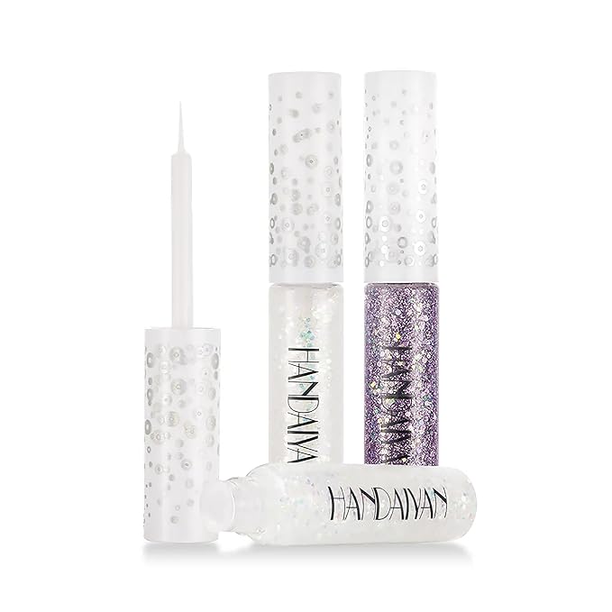 R.Y.M Shimmer Eye Liner Liquid Glitter Mascara Waterproof Shimmer Quick Drying Mascara Eyeshadow for Party Festival Eye Makeup (05#, 0.5 Ounce (Pack of 1))