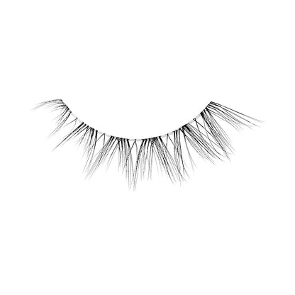 KISS Filter Lashes, AI-Inspired Delicate Wispy False Eyelashes, 1 Pair, Medium (10-12mm), Natural 3D Volume, Lightweight Look, Lash Glue Included, Bunny Pretty