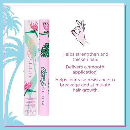 Petite 'n Pretty Best in Brow Makeup Kit - Featherlight Clear Mascara & Brow Gel, Eyebrow Pencil & Makeup Bag for Kids, Tweens and Teens - Natural, Clean, Non-toxic - Made in USA (Light)