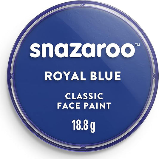 Snazaroo Classic Face and Body Paint, 18.8g (0.66-oz) Pot, Royal Blue