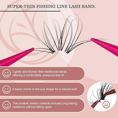 Lash Clusters - Lash Clusters Kit Mix Manga Lases 432pcs Eyelash Clusters Spiky Lases Clusters DIY at Home No Glue Included
