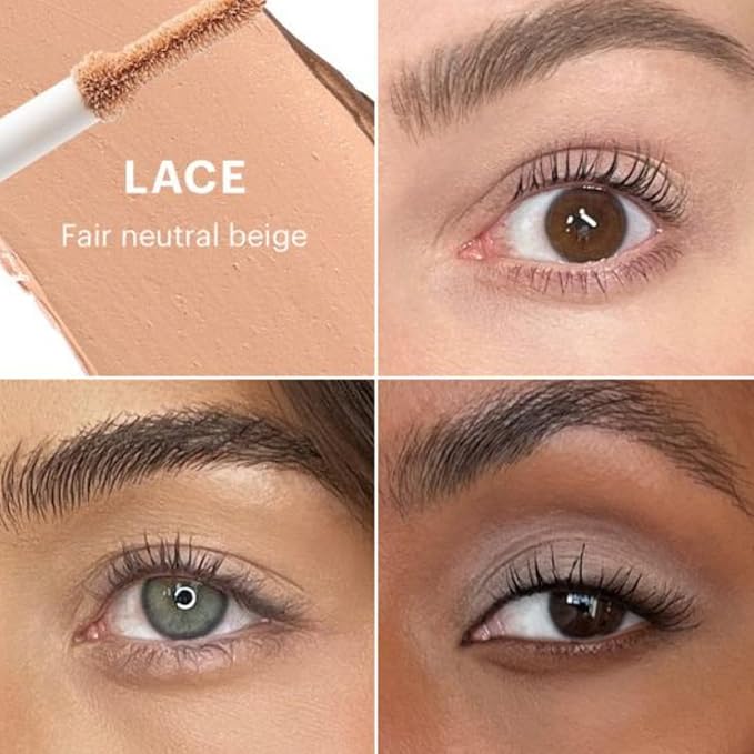 Glo Skin Beauty Essential Eye Base - 3-in-1 Multitasking Eyelid Tint, Primer & Color Corrector - Vegan Shades (Lace)