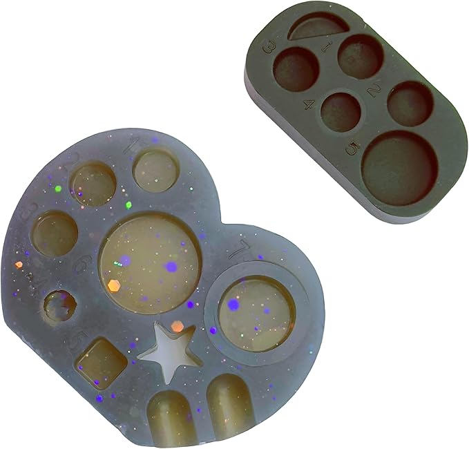 Lash Lift and Tint Palette Eyelash Perm Brow Lamination Lotion Container Tint Dye Mixing Dish Tattoo Ink Cup, Nail Glitter Palettes, Lash Lift Adhesives Tray. 2 Size Silicone Lami Mia Plate Tab