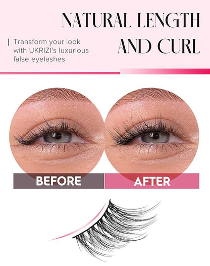 Half Lashes Natural Lashes Wispy Lashes Corner Lashes 3/4 False Eyelashes Natural Half Eyelashes W18