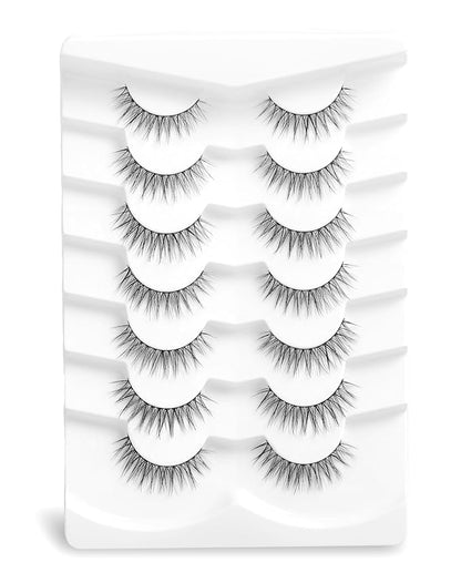 Natural Eyelashes Natural Look False Lashes Wispy Eye Lashes Natural Lashes False Eyelashes Fake Lashes 11mm K64