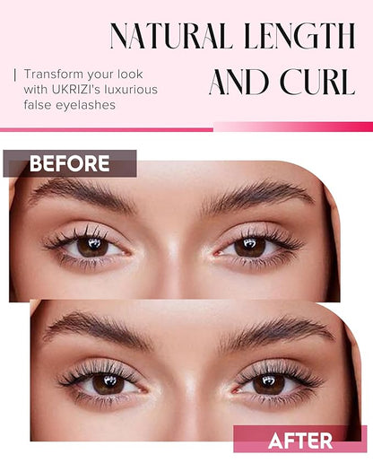 Natural Lashes Mink Natural Eyelashes False Eyelashes Natural Look False Lashes Wispy Eye Lashes Cat Eyelashes Fake Lashes KD04