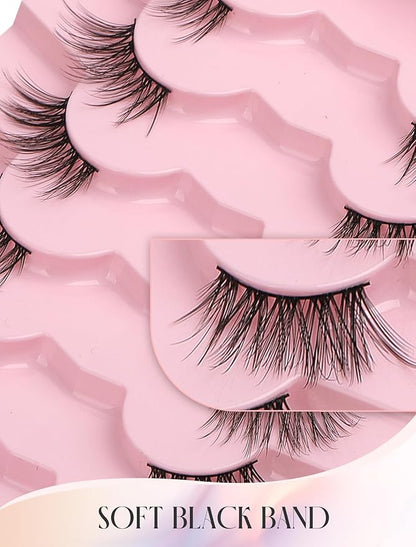Half Lashes Natural Lashes Wispy Lashes Corner Lashes 3/4 False Eyelashes Natural Half Eyelashes W18