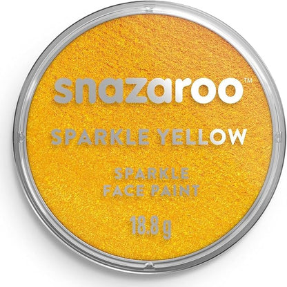 Snazaroo Sparkle Face and Body Paint, 18.8g (0.66-oz) Pot, Sparkle Yellow