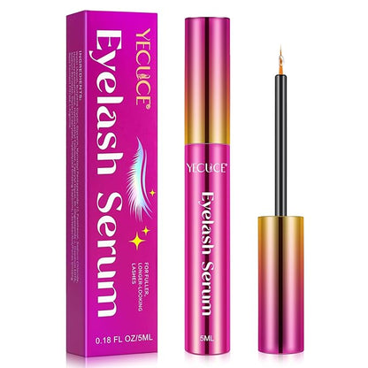 Lash Serum, 5ml Eyelash Growth Serum with Advanced Formula for Eyelashes and Eyebrows Growth Longer, Fuller, Thicker, Vegan & Cruelty-Free