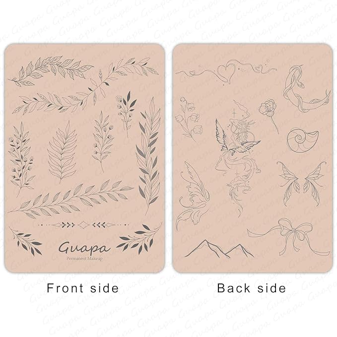 2 Pcs Tiny Tattoo Practice Skins, Small Deluxe Mini Silicone Finger Semi Permanent Tattoo Latex Pad for Training (Tiny #5 - Pink Pad -2PCS)
