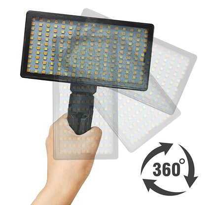 LED Rechargeable Tattoo Fill Light - Tattoo Photography Aid - 192 Lamp Beads, Circular Polarizer Filter, Kit