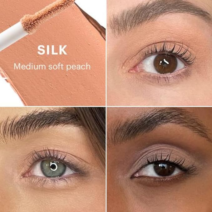 Glo Skin Beauty Essential Eye Base - 3-in-1 Multitasking Eyelid Tint, Primer & Color Corrector - Vegan Shades (Silk)