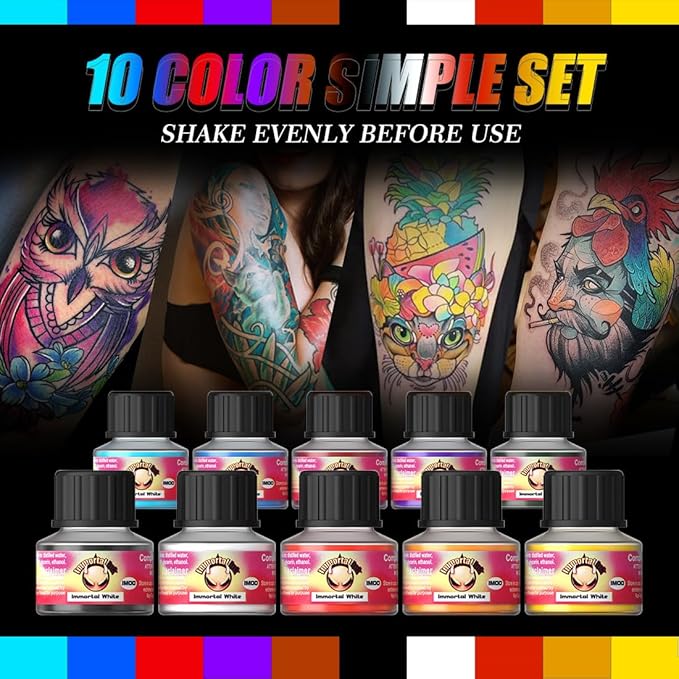 U-REX Tattoo Gun Kit Wireless Tattoo Machine Kit, Professional Tattoo Kit with One Year Warranty, Complete Tattoo Pen with Powerful Japan Coreless Motor, Tattoo ink&Cartridge Needles