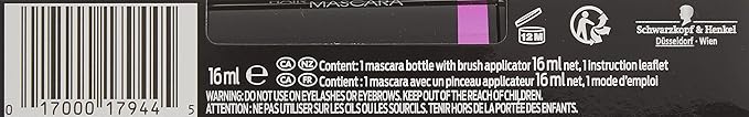 Schwarzkopf Hair Mascara, Black, 1 Tube (16ml)