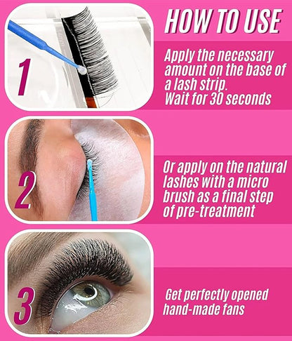 Stacy Lash Super Booster for Eyelash Extensions / 0.50fl. oz. / 15ml / Eyelash Primer/Accelerated Lash Bond/Lash Extension Glue Activator/Professional Use/Lash Tech Supplies/for Low Humidity